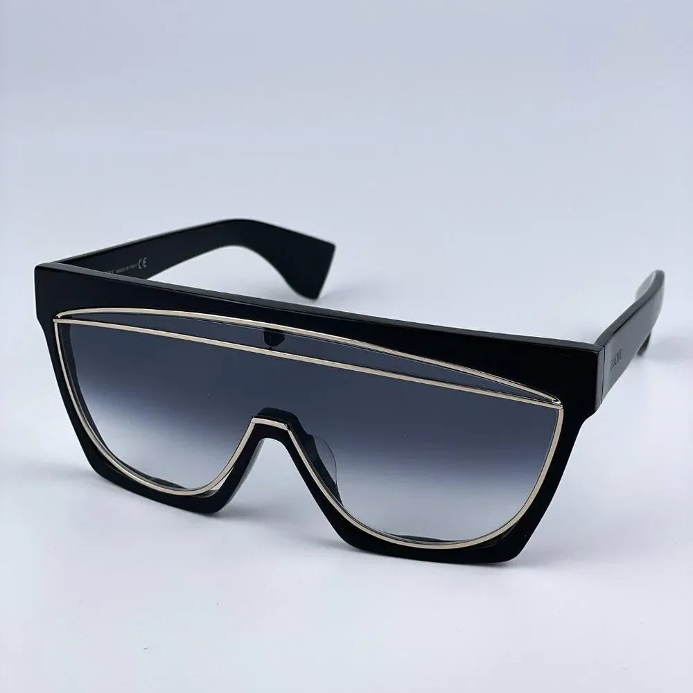 NEW Loewe LW40012F FILIPA MASK 05B Black Gradient Smoke Shield Women Sunglasses